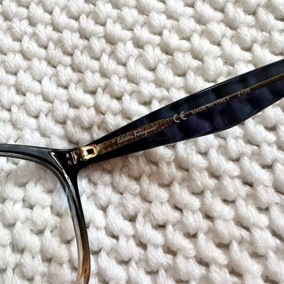 Salvatore Ferragamo SF2873 Blue Black Tan Gradient Eyeglasses 53 16 140 main image 7